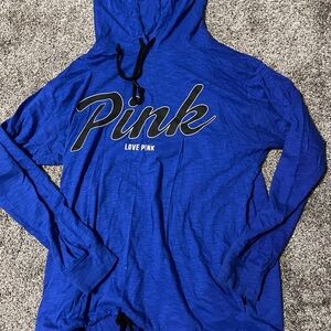 PINK Victoria's Secret Blue Hoodie
